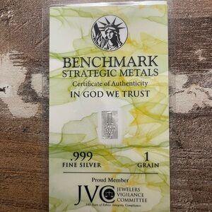 Benchmark Strategic Metals 999 Fine Silver Bar